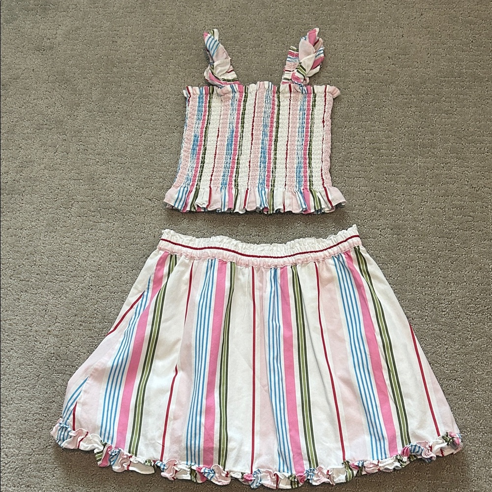 Hill House girls skirt and top